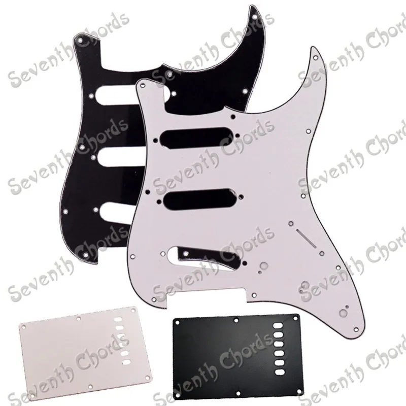 3 PLY 11 отверстий для электрогитары Pickguard 1 слой 6 гитара отверстия задняя пластина