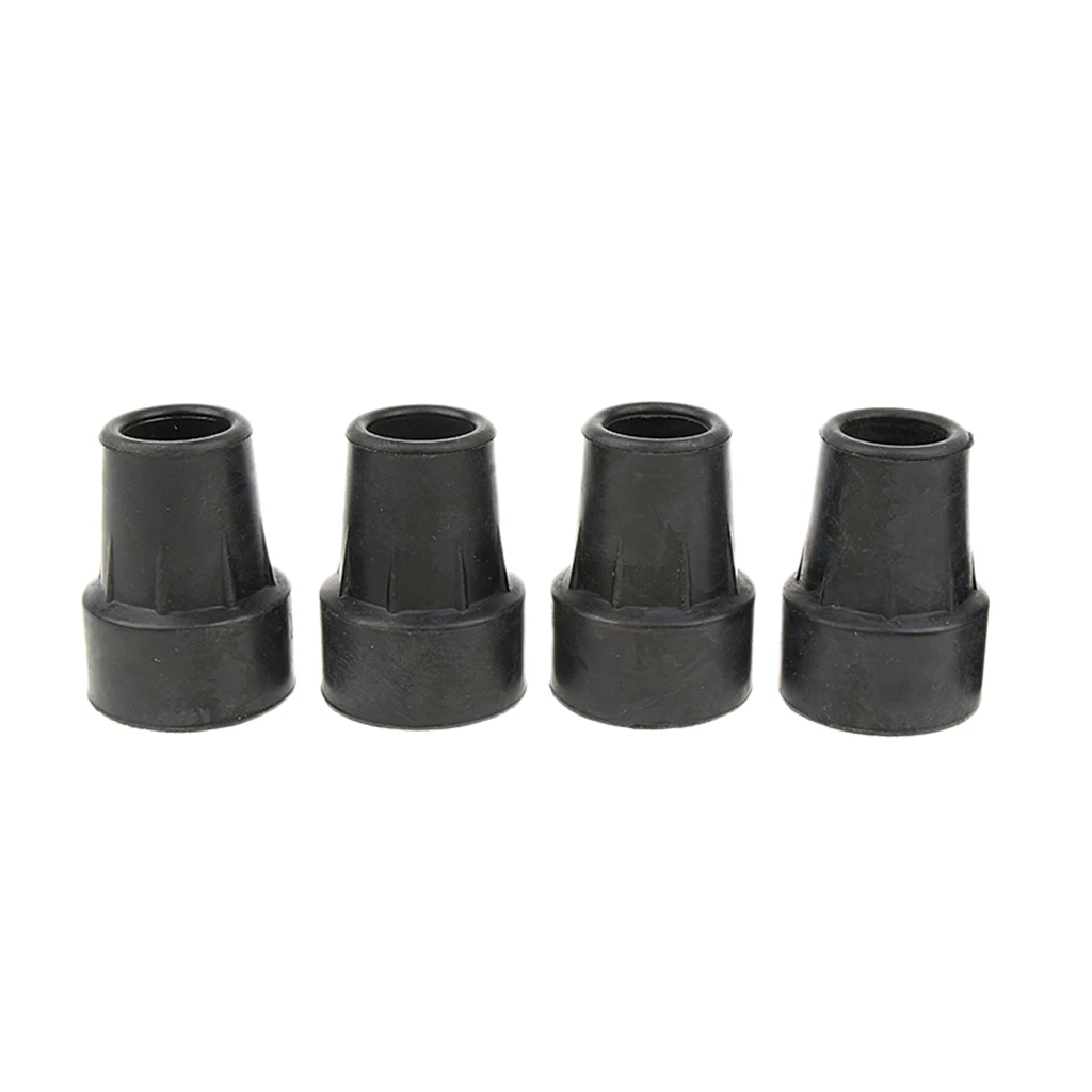 19mm 4 шт. трости костыль колодки резиновые сверхмощный наконечник конец дно для пожилых или инвалидов - Цвет: 19mm
