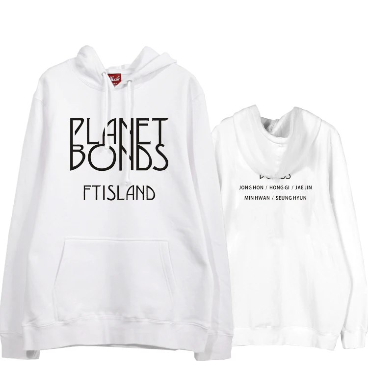 Kpop ftisland planet bonds альбом с надписью все члены пуловер принтом толстовки для