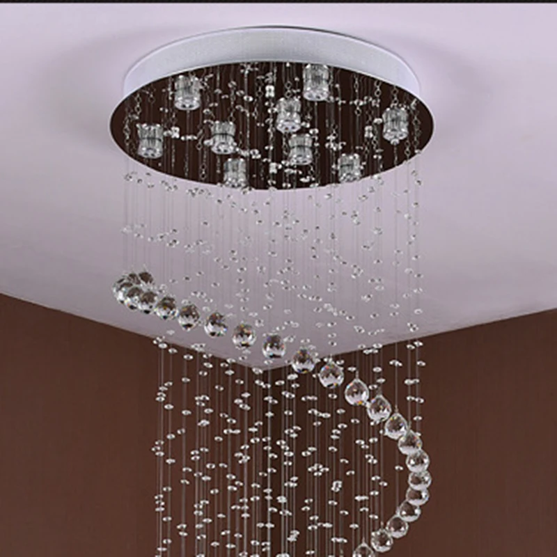 Потолочные светильники с кристаллами в европейском стиле ретро GU10