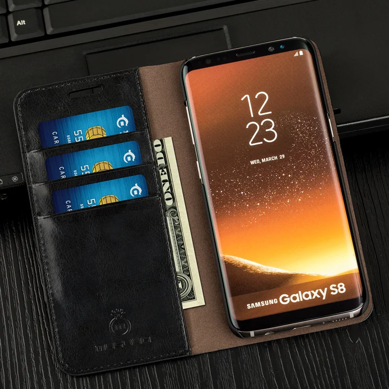 Роскошный женский кожаный чехол кошелек Musubo для iPhone Xs Max 7 8 6s Plus Samsung Galaxy S20 Ultra S10 + S9