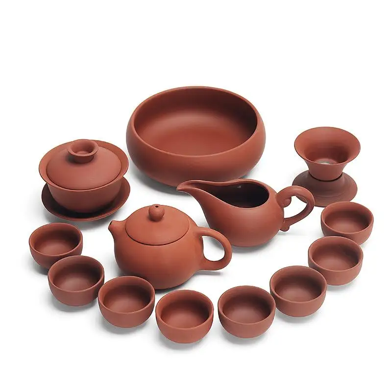 

Китайская Прочная Керамическая чайная посуда ручной работы, коричневого цвета, гайвань, подарок для чайной церемонии, унисекс, чайный набор...