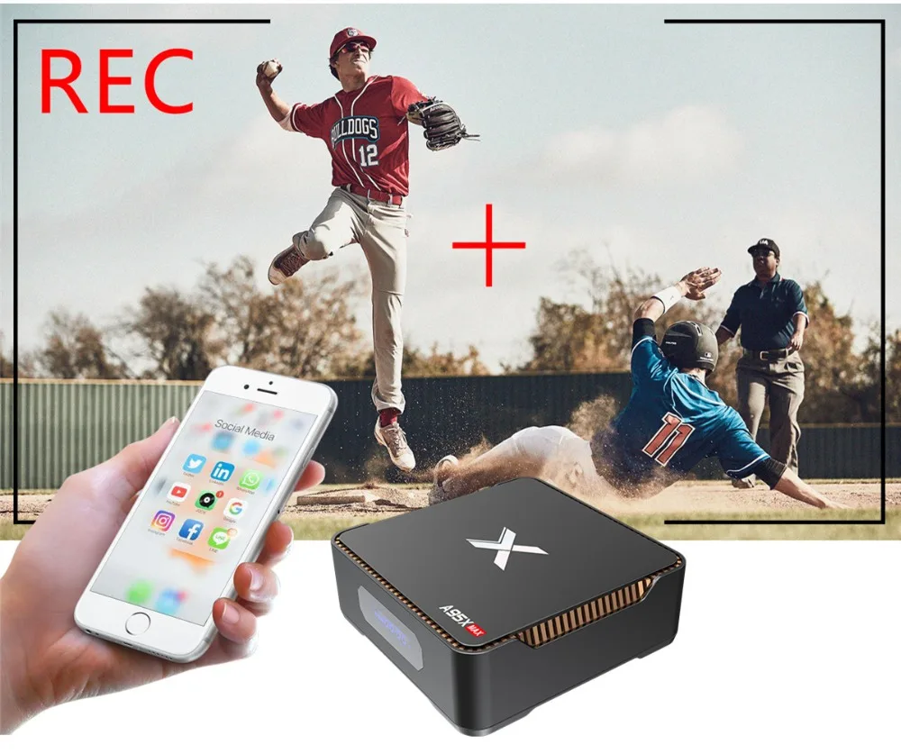 A95X MAX Smart Android 8,1 ТВ-приставка 4G 64G S905X2 2,4G+ 5G Wifi BT 4,2 1000M 2G 32G 4K медиаплеер Поддержка записи видео Отт-бокс