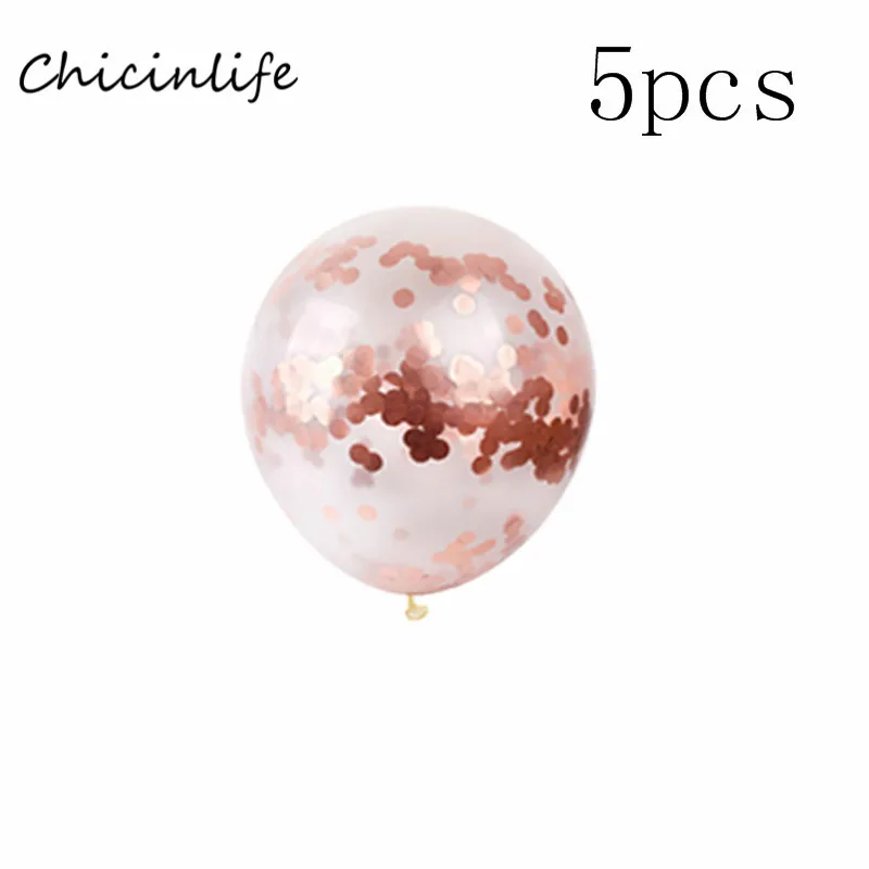 5pcs Корона из розового золота 30 40 50 лет шары на день рождения 30th 40th 50th День Рождения украшения Сердце Звезда с днем рождения - Цвет: 5pcs