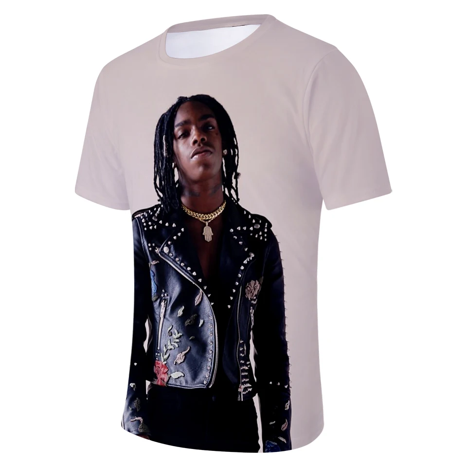 Лето г. YNW MELLY Мужская 3D футболка/для женщин Мода Harajuku Хип Хоп Уличная YNW MELLY 3D короткий рукав для мужчин футболка