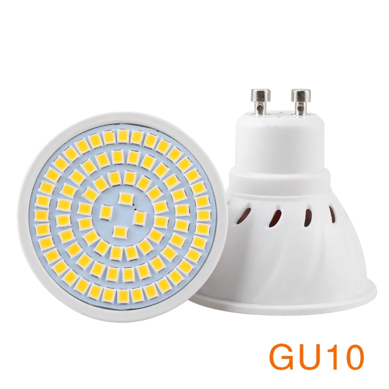 GU10 LATTUSO 6 шт./лот лампада светодиодный лампы E27 E14 GU10 B22 MR16 110V 220 Bombillas Светодиодный светильник Точечный светильник 48 60 80 светодиодный Lampara точечный светильник - Испускаемый цвет: GU10