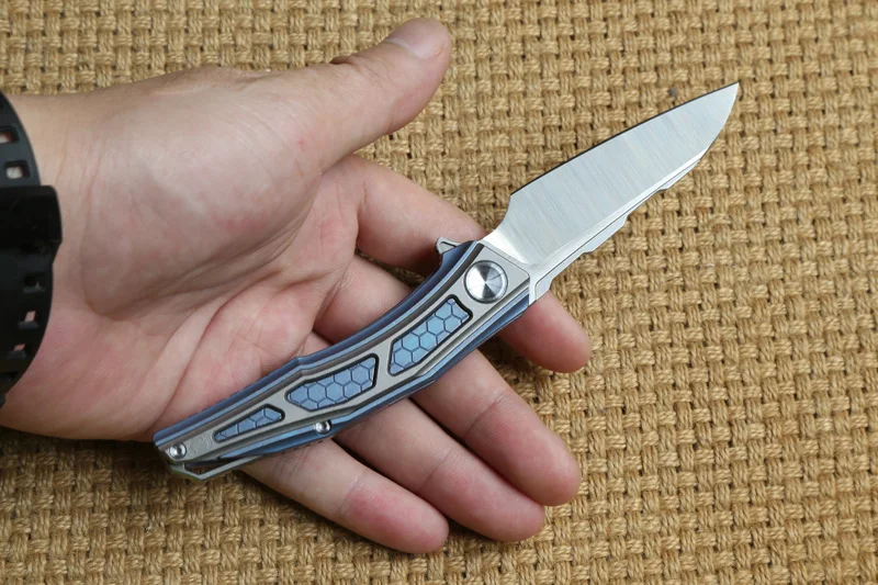 Складной нож STEDEMON Flipper титановый Клинок для кемпинга охоты выживания на