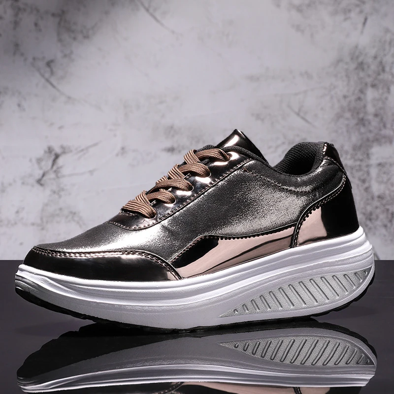 BALTROP Chic Isure Rocker Women Winter zapatos balancines mujer Women Single Shoe PU Painted Thick Bottom British Wind Lady Shoe