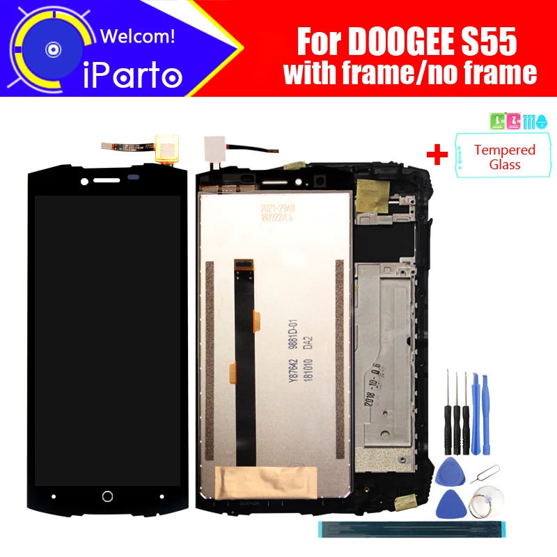 5,5 дюймов Doogee S55 lcd дисплей+ кодирующий преобразователь сенсорного экрана в сборе lcd+ сенсорный дигитайзер для S55+ Инструменты