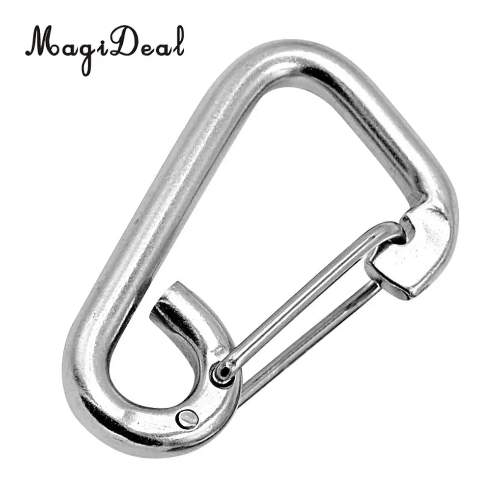Magiидеально прочный пружинный крючок из нержавеющей стали 304 карабин брелок для