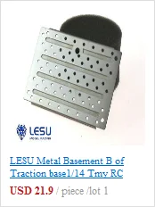LESU металлическая пластина из нержавеющей стали B 1/14 Tmy RC Трактор модель грузового автомобиля TH02358