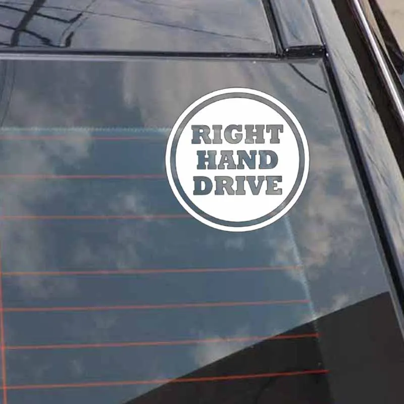 YJZT 10.4CM*10.4CM RIGHT HAND DRIVE Vinyl Decal Personality Car Sticker Black/Silver C10-01835 | Автомобили и мотоциклы