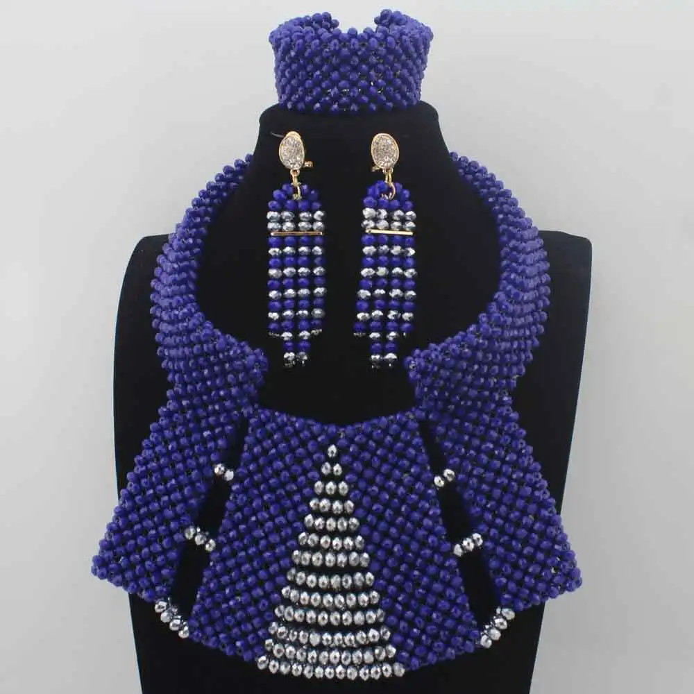 African Beads Jewelry Set Crystal Necklace Nigerian Wedding W13957 | Украшения и аксессуары