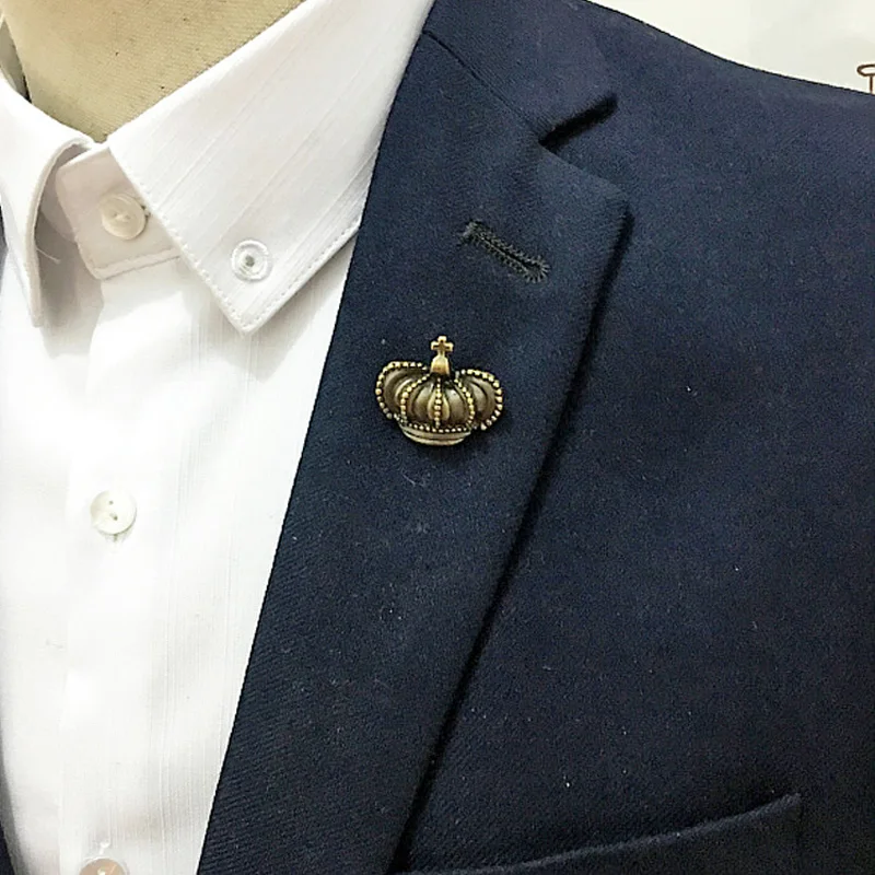 Мужская и Женская Корона из сплава унисекс 12 шт.|collar pin brooch|brooches for womenshirt brooch |