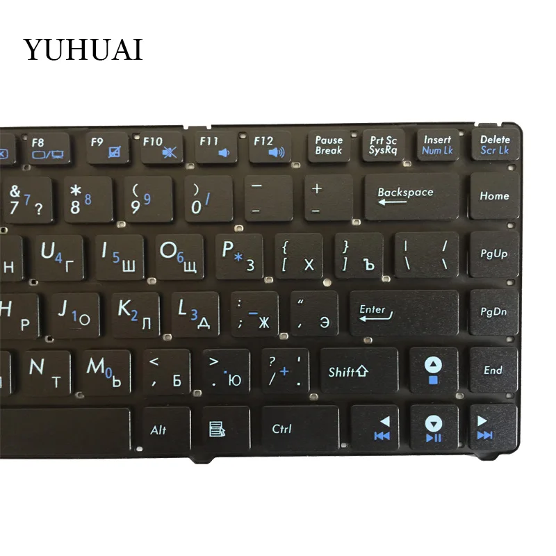 Русская клавиатура для ноутбука ASUS EEE PC EPC 1201 1215 U20 U20A UL20 1201HA 1201T 1201N 1201K RU черный без рамки