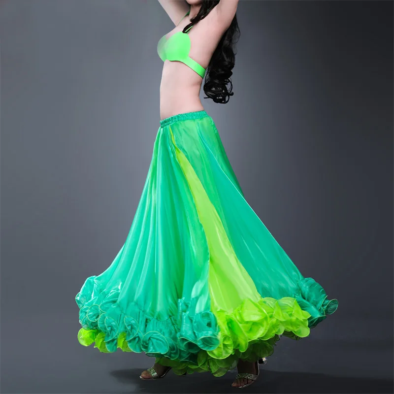 Профессиональный костюм для танца живота юбка с волнами S образным вырезом