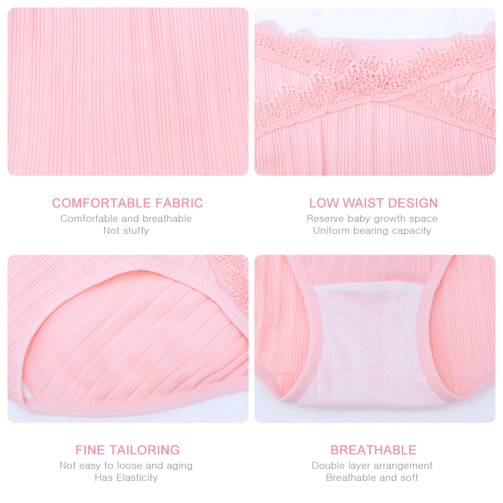 3 шт./лот хлопковые трусы для беременных женское нижнее белье с низкой талией