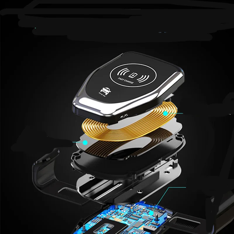 Быстрое беспроводное автомобильное зарядное устройство вентиляционный