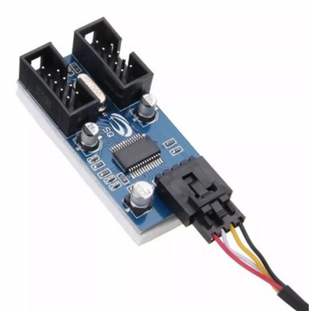 9Pin Разъем Порт мультипликатор сплиттер Аксессуары Интерфейс от 1 до 2 Простая в