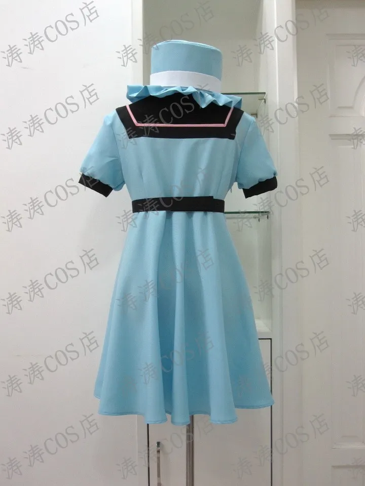 STEINS Ворота Mayuri Shiina Mayushi LabMen No.002 синее платье duduru ~ косплей костюм на Хэллоуин|costume