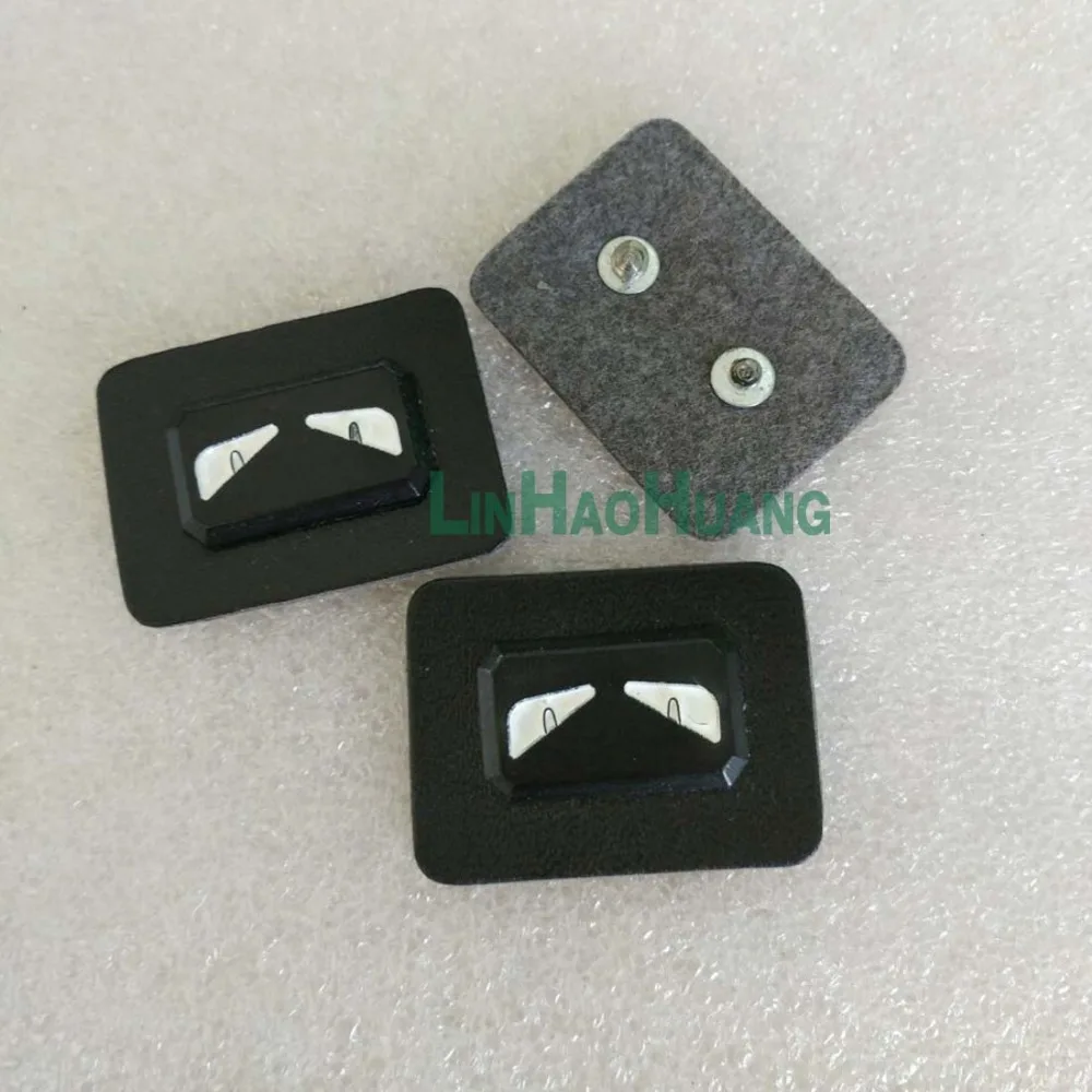 Значок из черной искусственной кожи 20 шт./лот нашивка на этикетке логотип