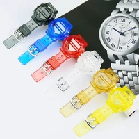 14mm watch accessories for casio baby g ba 110 111 112 120 34a mens and womens resin silicone rubber transparent sports strap