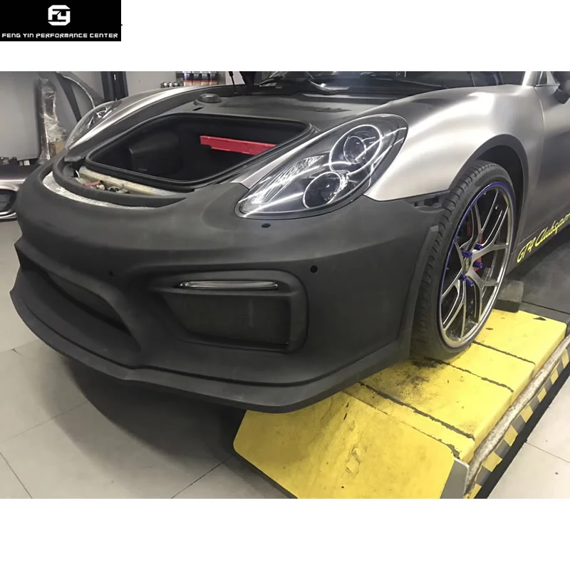 981 GT4 стиль FRP передний бампер задний диффузор задние крылья спойлера ДЛЯ Porsche Boxster Cayman 981 изменение GT4 автомобильный комплект кузова