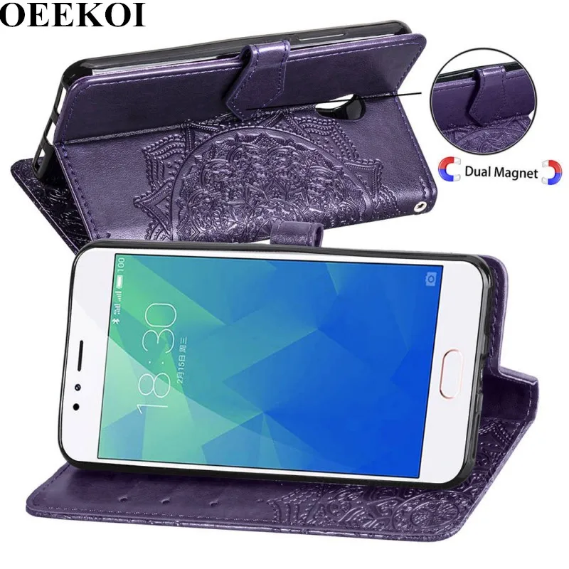 OEEKOL Datura Flower Flip Cover Leather Case for Meizu Note 9/M5S | Мобильные телефоны и аксессуары