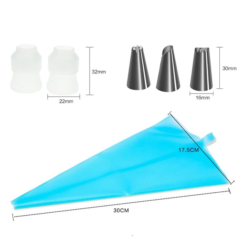 FHEAL 27 Шт./компл. Силиконовые Обледенение Трубопроводы Крем Кондитерский Мешок