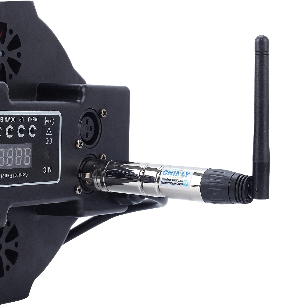 DMX512 беспроводной 2,4G передатчик встроенный аккумулятор приемник DMX лазерные огни контроллер сценическое освещение эффект DMX Emissor US Spot