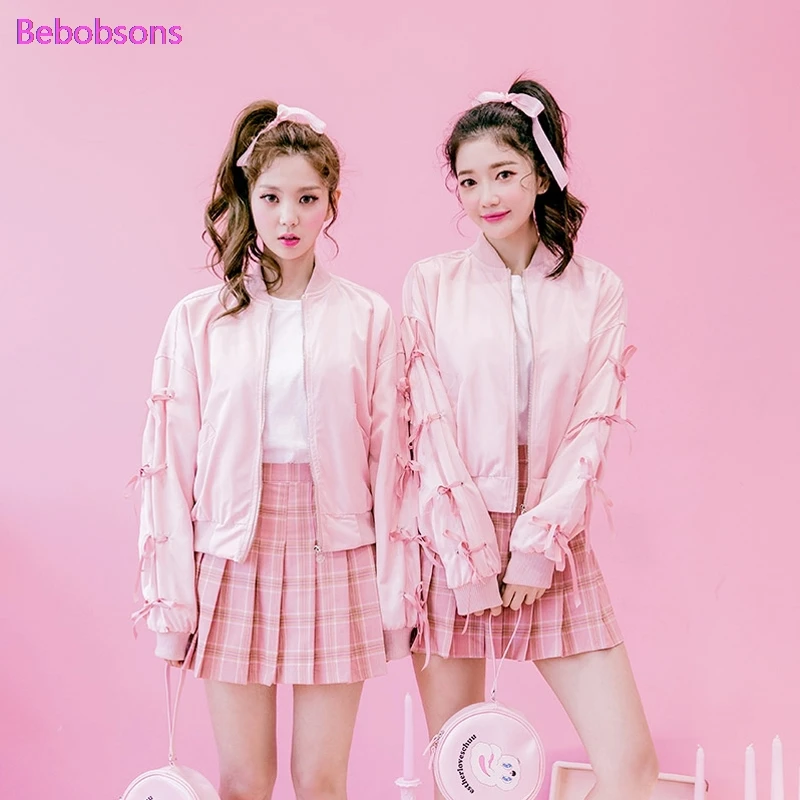 Корейская модная брендовая куртка Для женщин Кружево с длинным рукавом бомбер