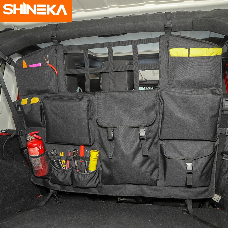 SHINEKA укладка для Jeep Wrangler JK JL 2007- сумка для хранения на спинку сиденья для Jeep Wrangler аксессуары JK JL 2010