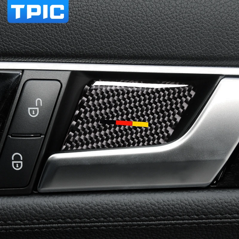 TPIC углеродное волокно Автомобильная внутренняя дверная ручка крышка чаши