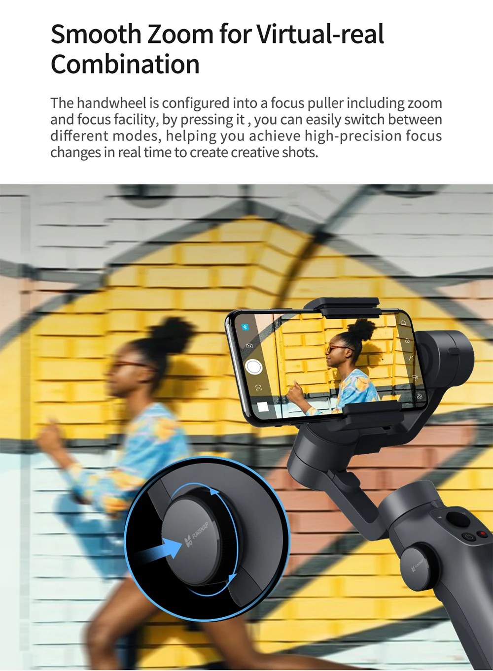 Захват funsnap 2 3-Axis телефон ручка карданный стабилизатор штатив «стедикам» для Ios и Android смартфон VS Xiaomi Zhiyun Smooth 4 Feiyu