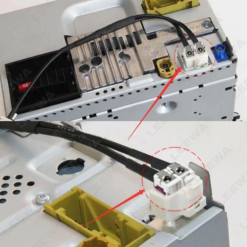 10 шт. для головного блока Volkswagen FAKRA 2 в 1 разнообразный ремень кабеля RNS510 RCD510 +