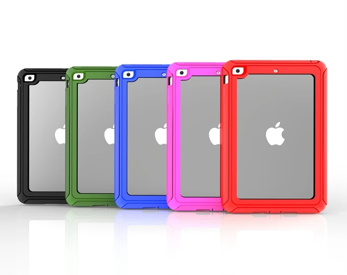 Для Apple iPad Pro 9,7 PC+ TPU Броня противоударный защитный с прозрачной задней крышкой чехол для iPad A1673/A1674/A1675