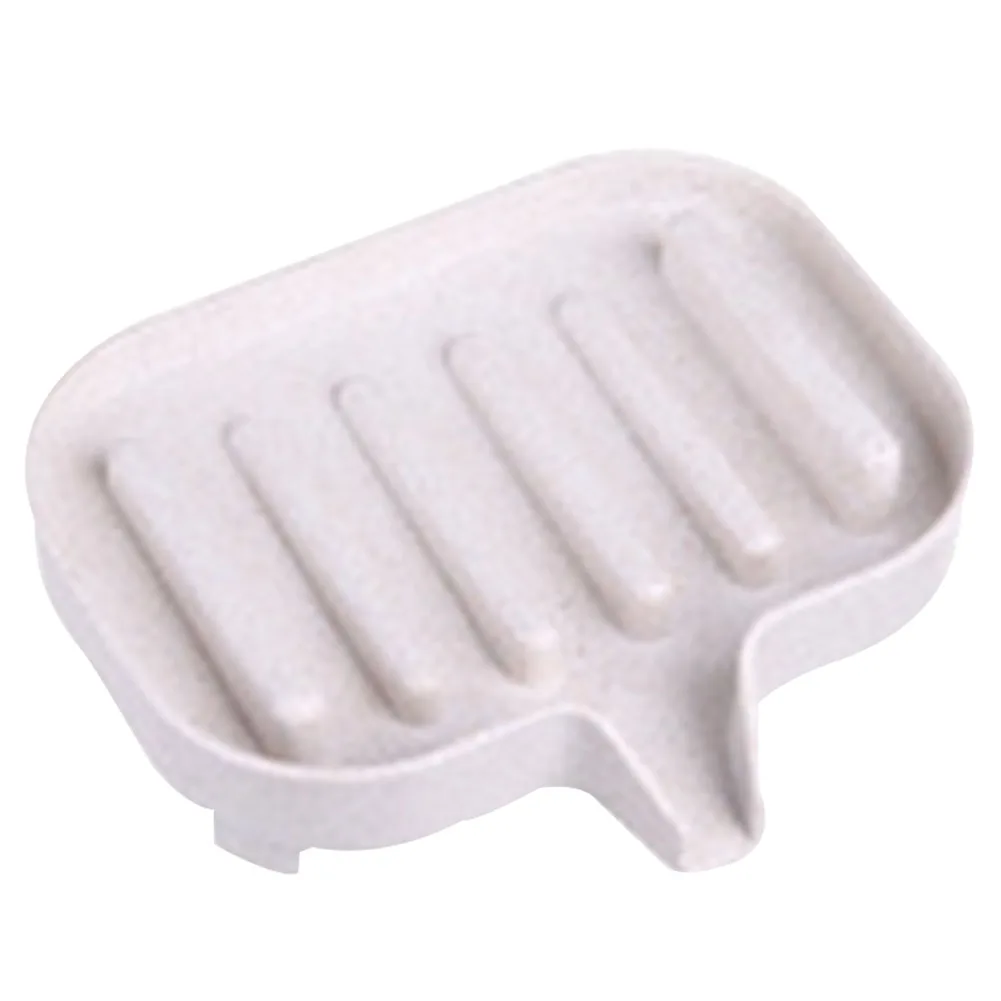 Soap Box Drain Rack Anti-slip Plate Tray Storage Holder Wheat Straw Container | Обустройство дома