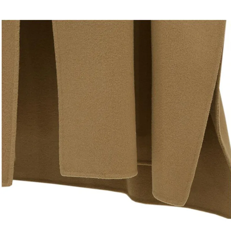 Женское повседневное шерстяное пальто свободная накидка большого размера с