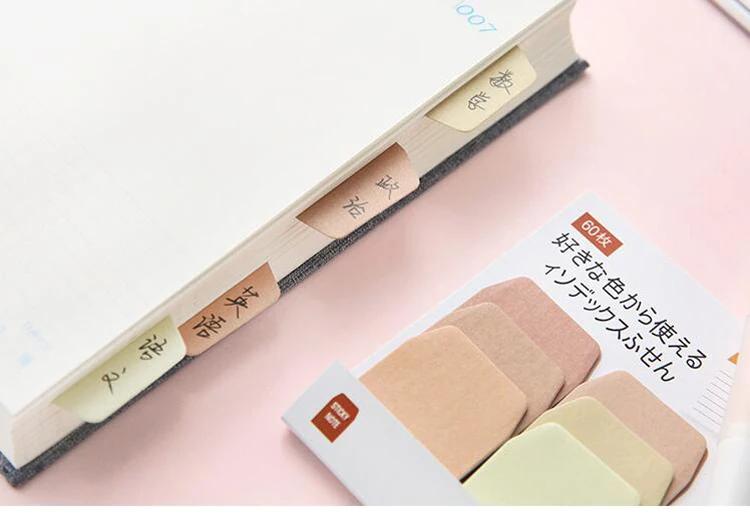 1 шт. разноцветный блокнот Kawaii Канцелярские индексы sticky notes Office escolar School memos принадлежности для студентов(tt-2856
