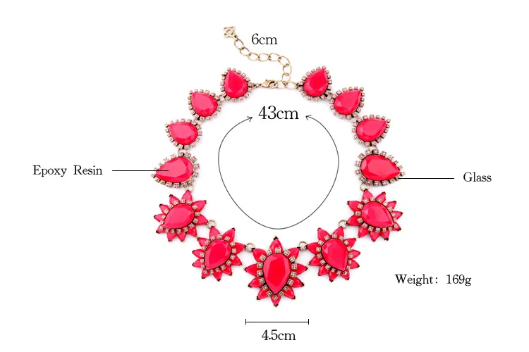 

Fancy Handcraft Statement Necklace For Women Bohemia Style Colorful Flower Women Necklaces Femme Collar Maxi Jewelry