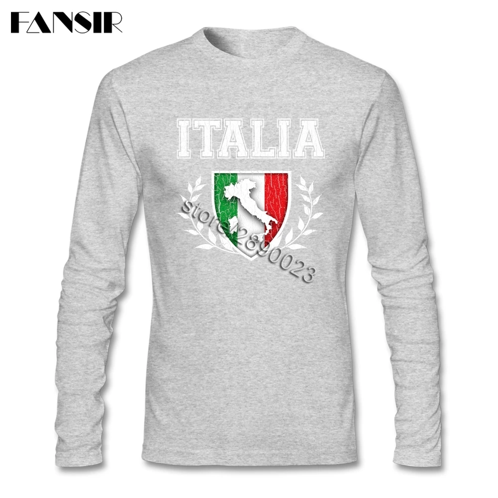 Мужские футболки с круглым вырезом и длинными рукавами хлопковые трендовые