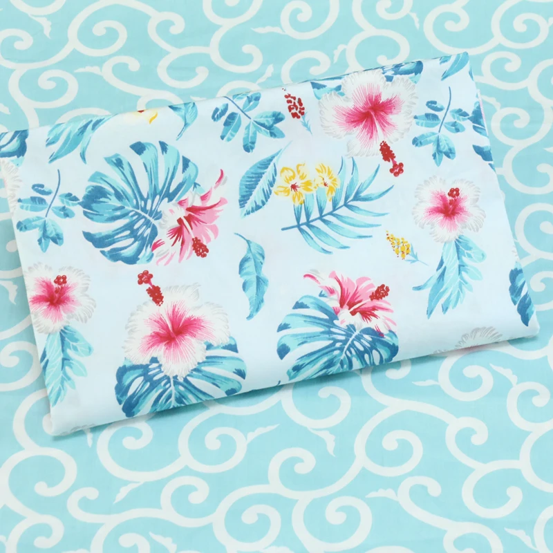 Цветочная хлопчатобумажная ткань измерительная сделай сам Лоскутная Ткань