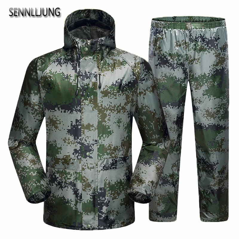Непромокаемый плащ SENNLLJUNG Женский/мужской костюм дождевик для активного отдыха