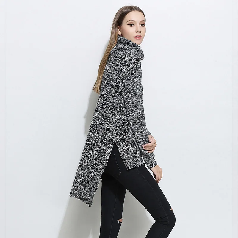 2019 new sweater in Europe and the big yards dress render turtleneck | Женская одежда