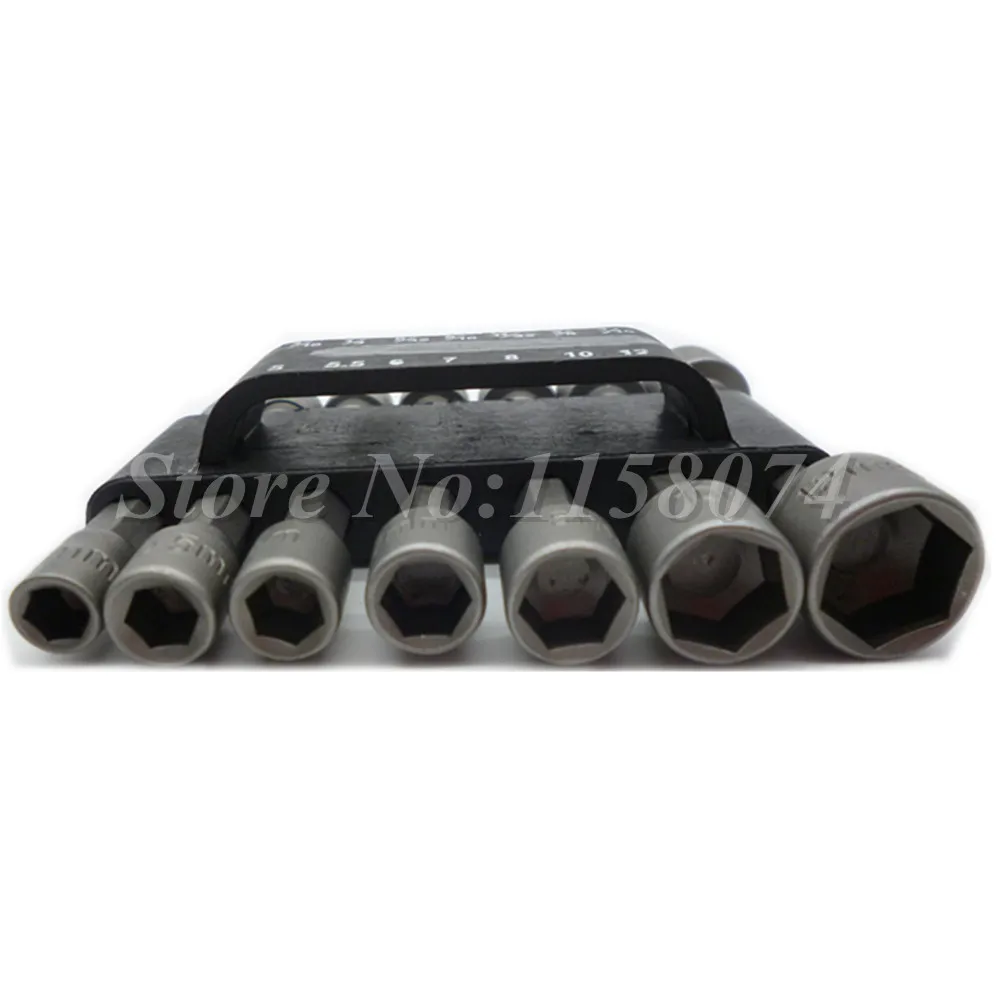 14pc Power Nut Driver Set Case Dual Metric & Standard Sae 1/4" Shank Quick-Change Screwdrivers Nutdrivers Socket Bits | Инструменты