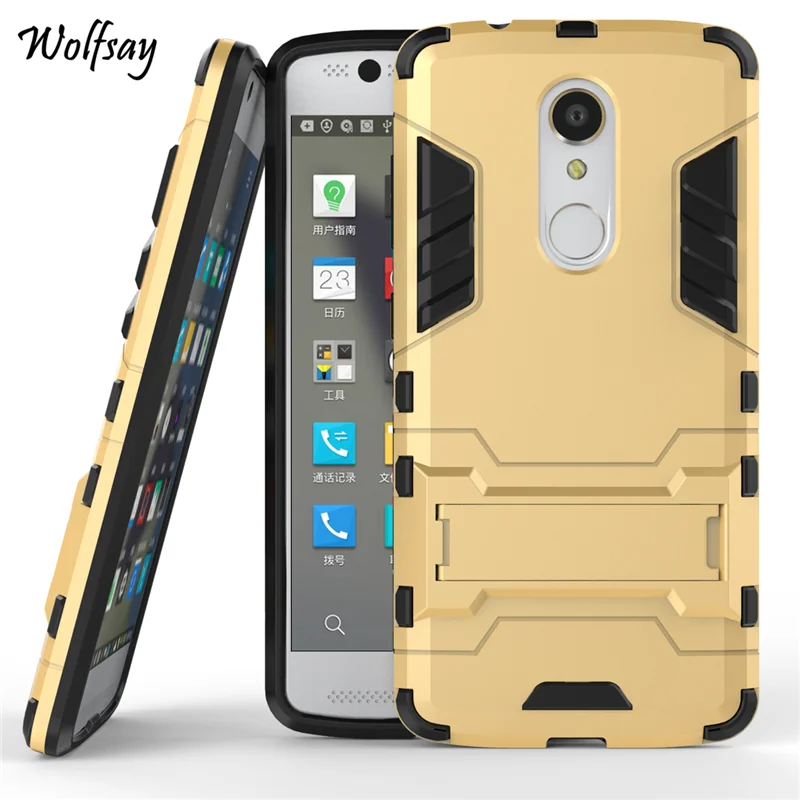 Чехол Wolfsay для ZTE Axon 7 Mini тонкий чехол в стиле робота резиновая подставка телефона
