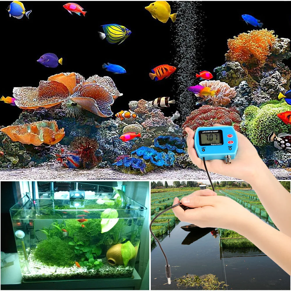 PH метр 3 в 1 тестер качества аквариумной воды многопараметрический анализатор