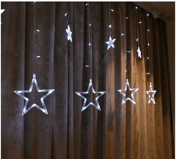 Battery USB Style 2.5M Led Star String Lights Christmas Wedding Home Party Birthday Decoration Fairy Curtain Lamp | Лампы и освещение