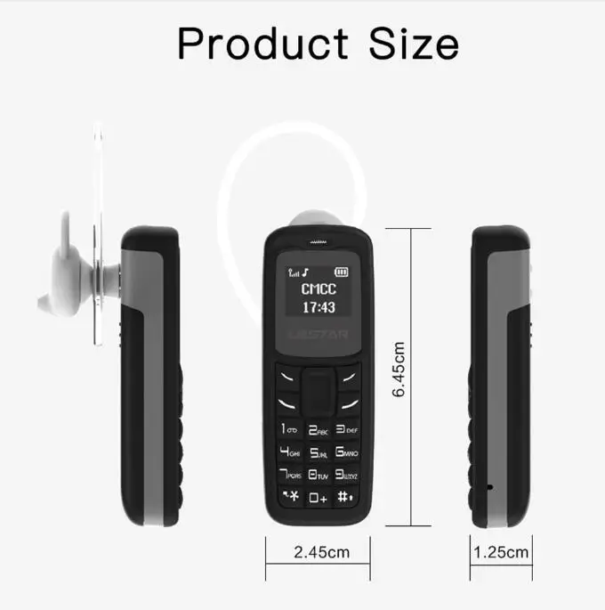 Мини телефон L8star BM30 мини маленького размера Bluetooth гарнитура номеронабиратель