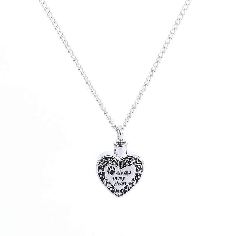 Золотой кулон в виде сердца пепельного цвета ожерелье похоронный мемориал